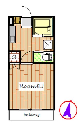 エレガンスライフ花みずきⅡの物件間取画像